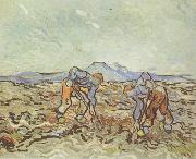 Vincent Van Gogh Peasants Lifting Potatoes (nn04) USA oil painting artist